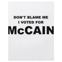 Don't Blame Me I Voted McCain Flyer Design