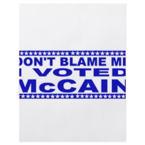 Don't Blame Me I Voted McCain Full Color Flyer
