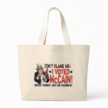 Don't Blame me, I Voted McCain Gear Canvas Bag