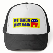 Don't Blame Me I Voted McCain Mesh Hats