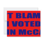 Don't Blame Me I Voted McCain Personalized Invitations