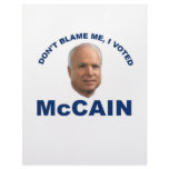 Don't Blame Me I Voted McCain Letterhead Template