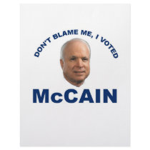Don't Blame Me I Voted McCain Letterhead Template