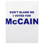 Don't Blame Me I Voted McCain Letterhead Template
