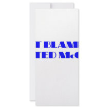 Don't Blame Me I Voted McCain Rack Card Template