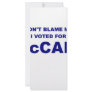 Don't Blame Me I Voted McCain Customized Rack Card
