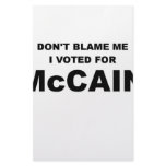 Don't Blame Me I Voted McCain Stationery