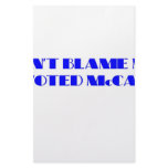 Don't Blame Me I Voted McCain Stationery