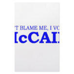 Don't Blame Me I Voted McCain Stationery Paper