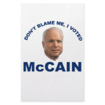 Don't Blame Me I Voted McCain Personalized Stationery