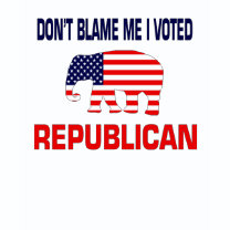 Don't Blame Me I Voted Republican shirt