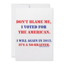 Don't Blame Me... Announcements