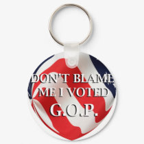 Don't Blame Me keychains