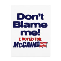 Don't Blame Me! Post Cards