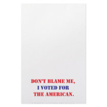 Don't Blame Me... Customized Stationery