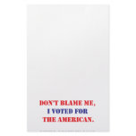 Don't Blame Me... Customized Stationery