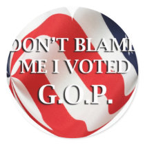 Don't Blame Me stickers
