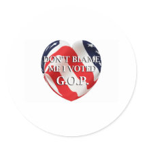 Don't Blame Me stickers