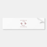 Don't Bother Me - I'm Buffering (pink text) Bumper Stickers