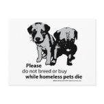 Don't Breed Or Buy postcards