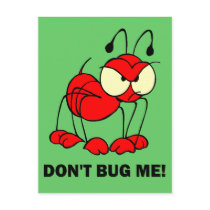 don't bug me postcards