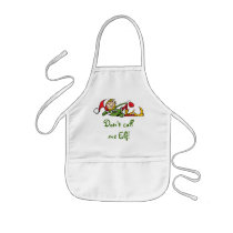 Don't Call Me Elf Gift Apron for Kids by kidsonly Don't Call Me Elf Gift Apron for Kids