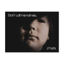 Don't call me names... postcards by sumiko Don't call me names... postcards
