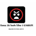 dont care -red-centered t-shirts by kioshi dont care -red-centered t-shirts