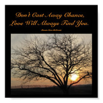 Don't Cast Away Chance,...Quote Poster posters
