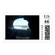 Don't cave in hope! postage