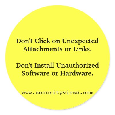 Don't Click! Round Stickers by sw4spi