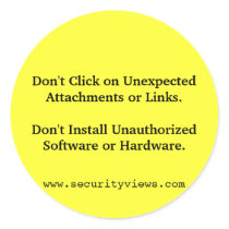 Don't Click! stickers