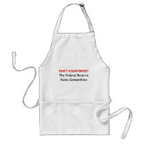 Don't Counterfeit aprons by liberty_store Don't Counterfeit aprons