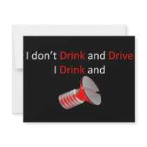 Don't Drink and Drive invitations