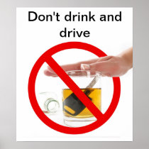 Don't drink and drive posters