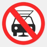 Dont drink and drive round stickers
