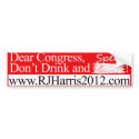 Don't Drink and Spend! bumper stickers