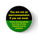 don't eat meat buttons by WanderingWomyn don't eat meat buttons