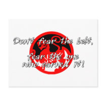Don't Fear the Belt postcards by tntshirtsngifts Don't Fear the Belt postcards