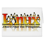 Don't fear the Penguins Greeting Cards