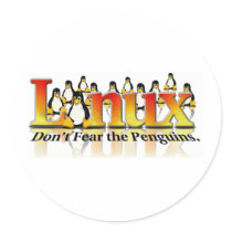 Don't fear the Penguins Round Sticker