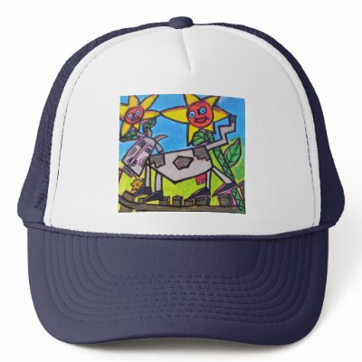 dont fence me in  Hat by Kianmaartgallery
