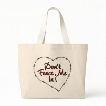 Don't Fence Me In Jumbo Tote Tote Bags