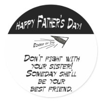 Don't fight with your sister stickers by EchoesofDad Don't fight with your sister stickers