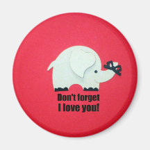 Don't forget I love you! Magnets