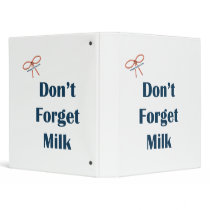 Don't Forget Milk Reminders binders by HappyDoggies Don't Forget Milk Reminders binders