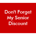 Don't Forget My Senior Discount mousepad