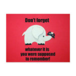 Don't forget... postcards