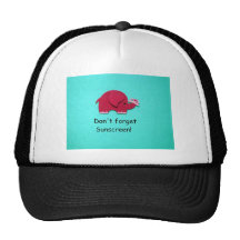 Don't forget sunscreen! mesh hats