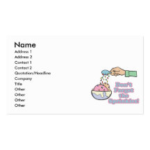 dont forget the sprinkles business card